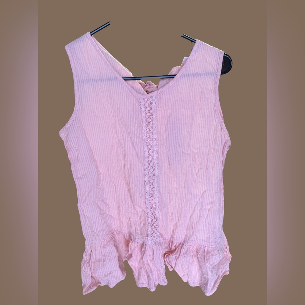 Blush Pink Sleeveless Blouse
